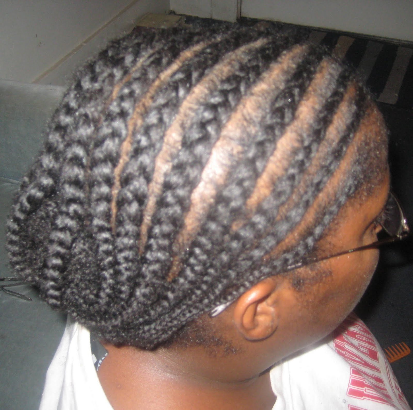 Naturally Elegant Hairstyle Cornrows (on my sis, Alison)